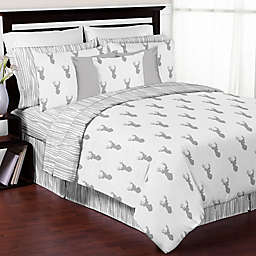 Sweet Jojo Designs Stag Bedding Collection in Grey/White