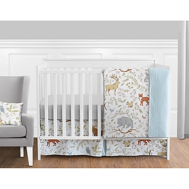 Sweet Jojo Designs Woodland Toile Crib Bedding Collection. View a larger version of this product image.