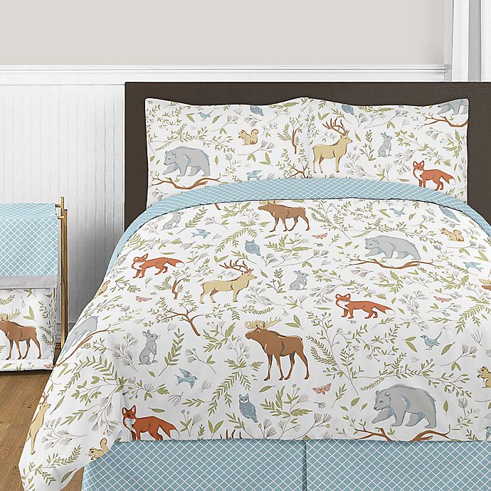 Alternate image 1 for Sweet Jojo Designs Woodland Toile 3-Piece Full/Queen Comforter Set
