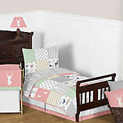 Sweet Jojo Designs Woodsy 5-Piece Toddler Bedding Set in Coral/Mint