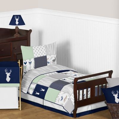 sweet jojo navy and mint woodsy
