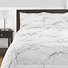 Alternate image 1 for Sweet Jojo Designs Marble 3-Piece King Comforter Set in Black/White