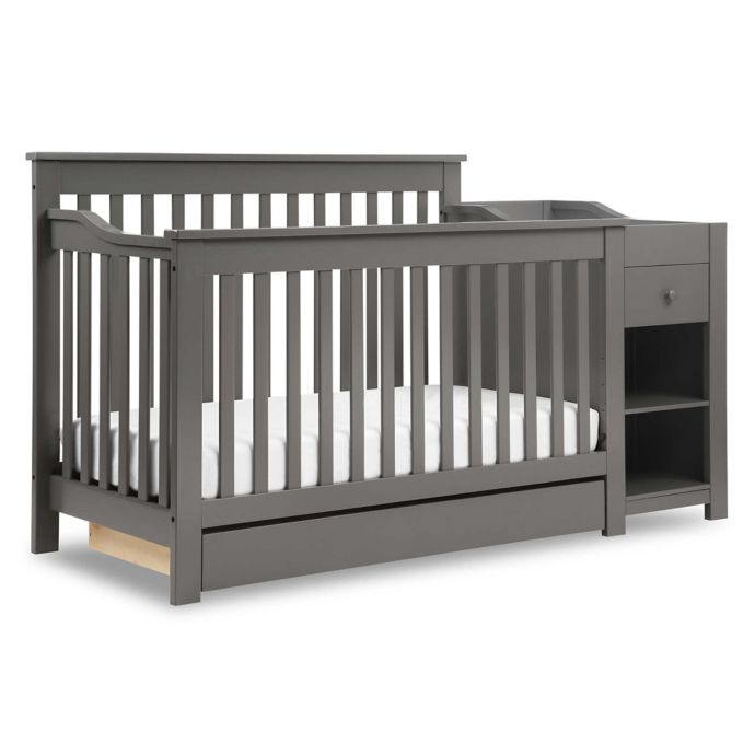 Davinci Piedmont 4 In 1 Crib And Changer Combo In Slate Bed Bath