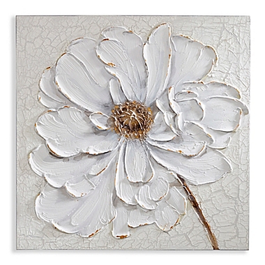 Arthouse Plaster Floral Canvas Wall Art. View a larger version of this product image.