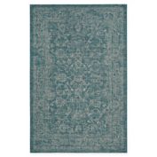 Destination Summer Courtyard Brenda Indoor/Outdoor Rug in Turquoise