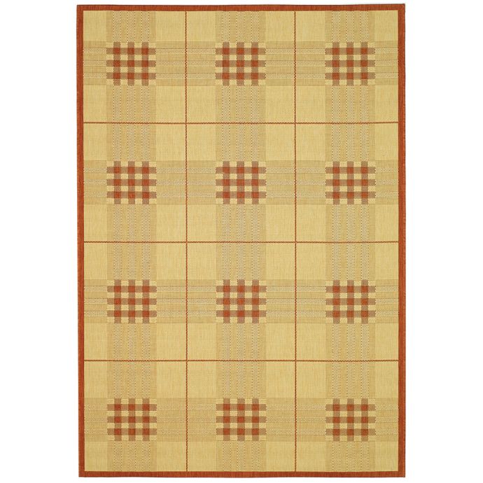 Safavieh Courtyard Camila Indoor/Outdoor Rug in Natural/Terra Bed Bath & Beyond