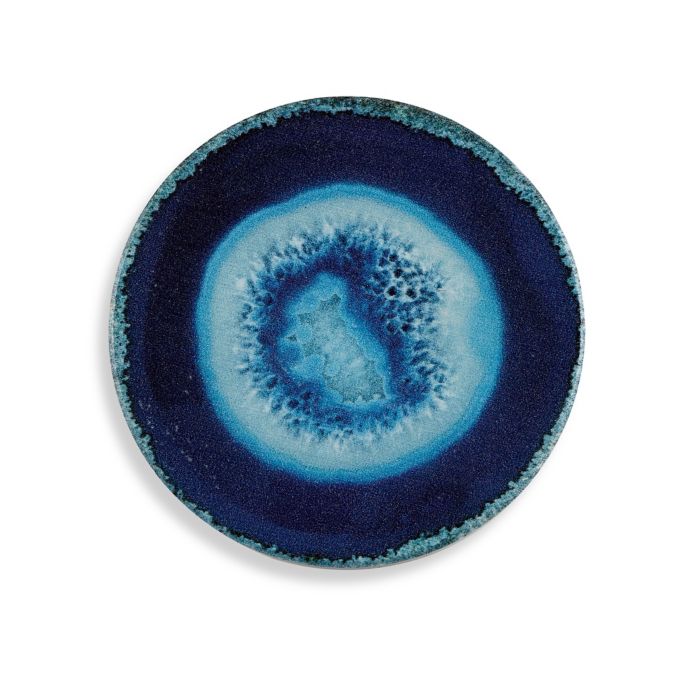 Thirstystone Printed Agate Coaster Set in Blue (Set of 4) Bed Bath