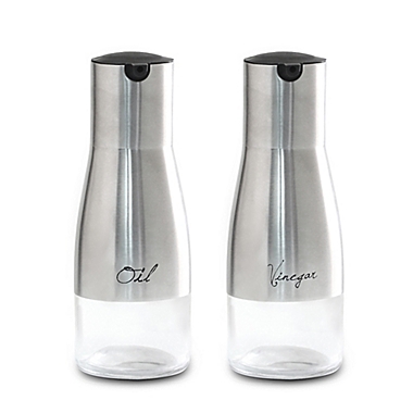 HDS Trading 2-Piece Stainless Steel Oil and Vinegar Set. View a larger version of this product image.