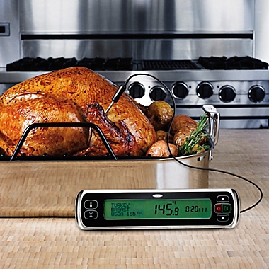 OXO Good Grips&reg; Chef&#39;s Precision Digital Leave-In Thermometer in Black. View a larger version of this product image.