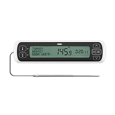 OXO Good Grips&reg; Chef&#39;s Precision Digital Leave-In Thermometer in Black. View a larger version of this product image.