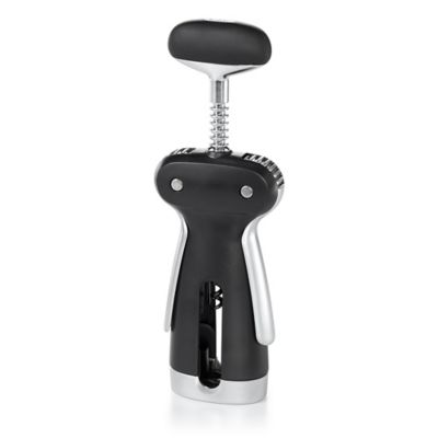 OXO SteeL&trade; Stainless Steel Winged Corkscrew with Removable Foil Cutter