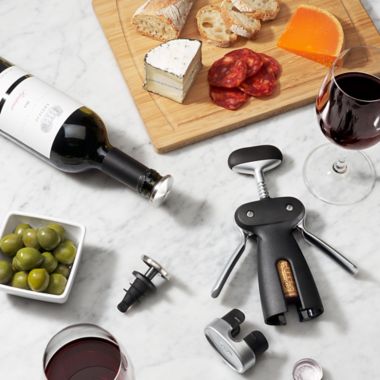 OXO SteeL&trade; Stainless Steel Winged Corkscrew with Removable Foil Cutter. View a larger version of this product image.