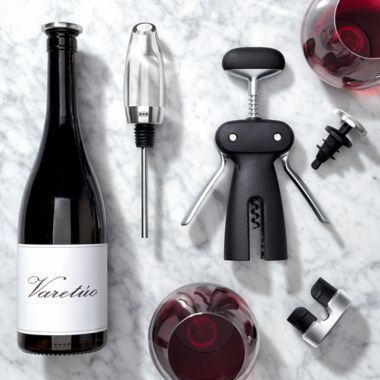 OXO SteeL&trade; Stainless Steel Winged Corkscrew with Removable Foil Cutter. View a larger version of this product image.