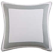 Tropical Plantation European Pillow Sham in Grey/White