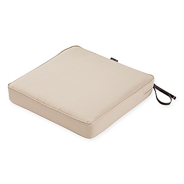 Classic Accessories&reg; Montlake&trade; FadeSafe 19-Inch x 19-Inch Dining Seat Cushion in Beige. View a larger version of this product image.