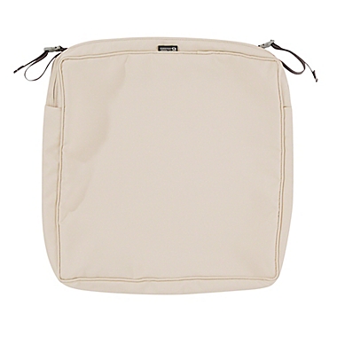 Classic Accessories&reg; Montlake&trade; FadeSafe 19-Inch x 19-Inch Dining Seat Cushion in Beige. View a larger version of this product image.