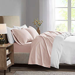 Madison Park Microcell Twin XL Sheet Set in Blush