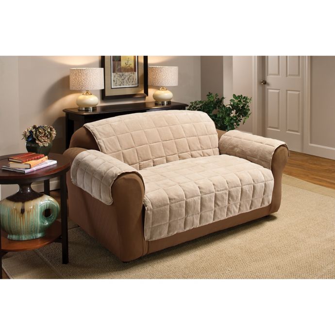 mainstays plush folding loveseat