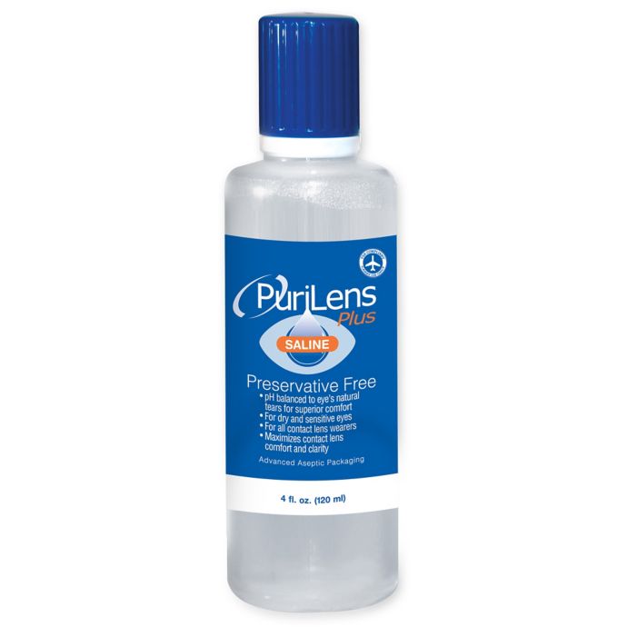 PuriLens™ Plus 3-Pack 4 fl.oz. Preservative Free Saline Solution | Bed Bath & Beyond