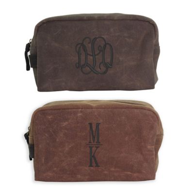 CB Station Waxed Canvas Plastic-Lined Travel Kit