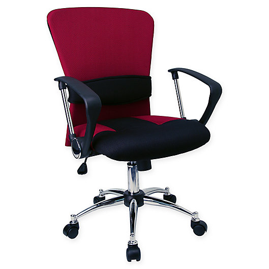 Alternate image 1 for Flash Furniture 38.2-Inch - 42.25-Inch Adjustable Mesh Task Chair in Burgundy