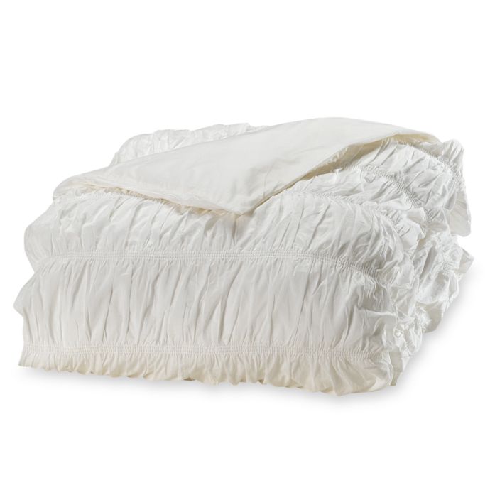 Dkny Willow White Duvet Cover Bed Bath Beyond