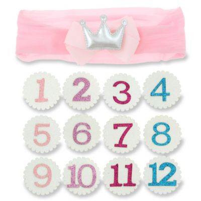 Capelli New York 13-Piece Infant Interchangeable Birthday Girl Crown Set