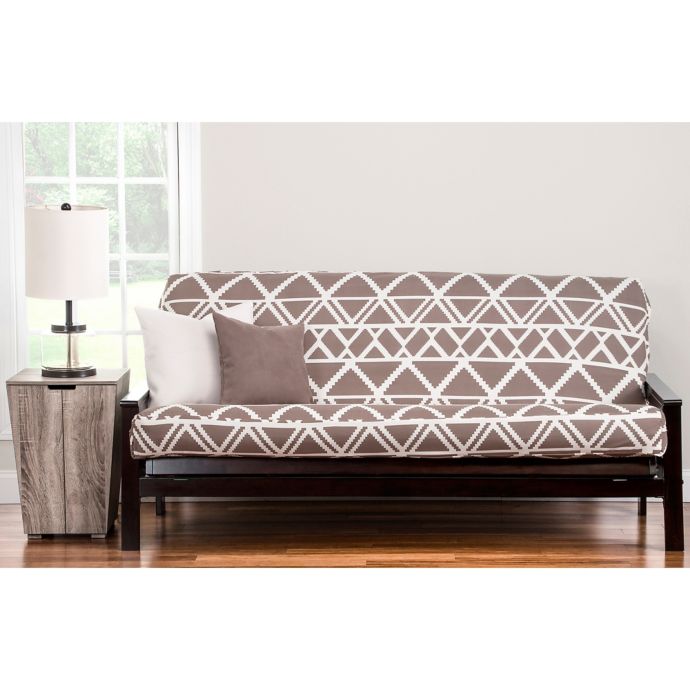 PoloGear Geo Tribe Futon Slipcover in Brown Bed Bath & Beyond
