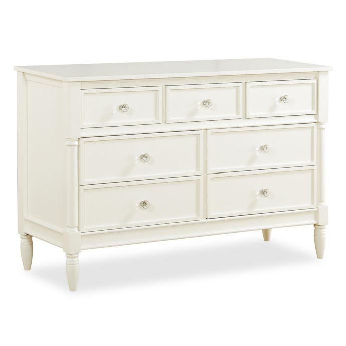 Bertini Corrine 7 Drawer Double Dresser In French White Buybuy Baby