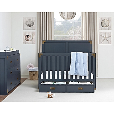 Bertini Wyatt Nursery Furniture, Graphite Blue Nursery Dresser