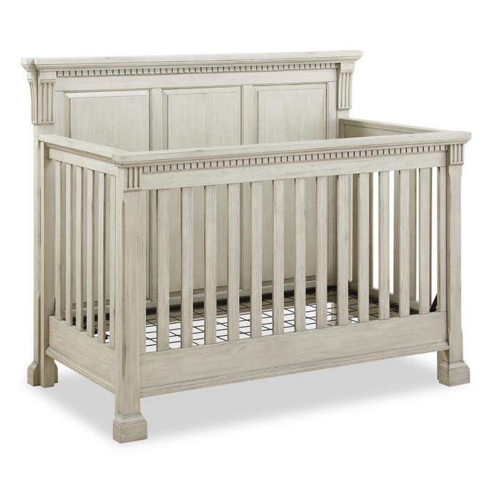 Bertini Everett 4 In 1 Convertible Crib In Antique Grey Buybuy Baby