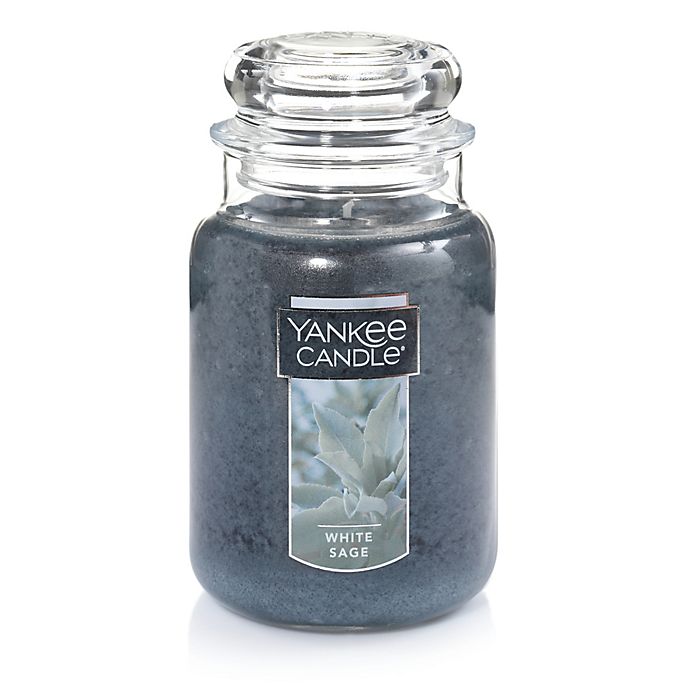 Yankee Candle SAGE /& CITRUS Large Jar 22 Oz Green Housewarmer New Wax Fresh