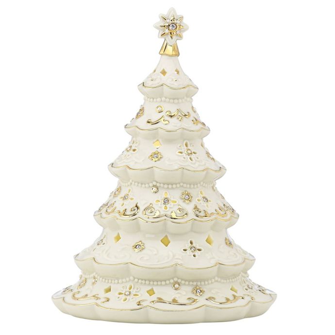 lenox treasured traditions lighted tree figurine