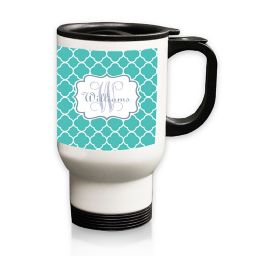 Carved Solutions Moroccan Travel Mug in Blue