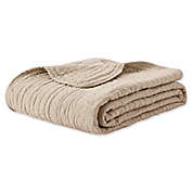 Madison Park Tuscany Quilted Throw Blanket in Khaki