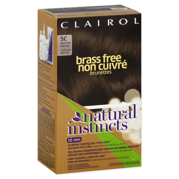 Clairol® Natural Instincts 5C Brass-Free Medium/Brown ...