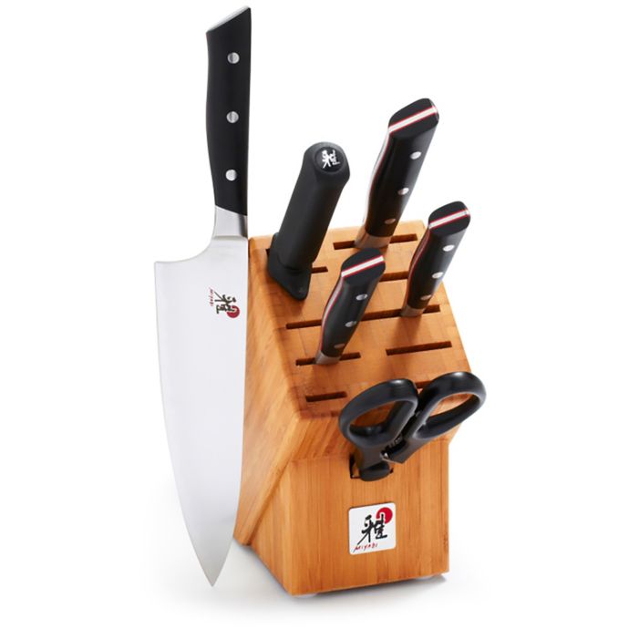 MIYABI Evolution 7-Piece Knife Block Set | Bed Bath & Beyond