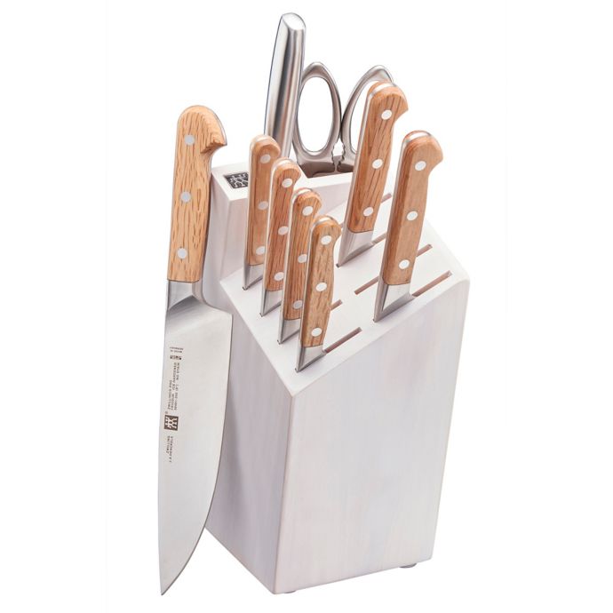 Zwilling® J.A. Henckels Pro Holm Oak 10Piece Knife Block Set in White