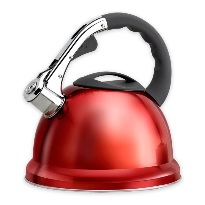 Epicurious 2.85 qt. Stainless Steel Whistling Tea Kettle Bed Bath