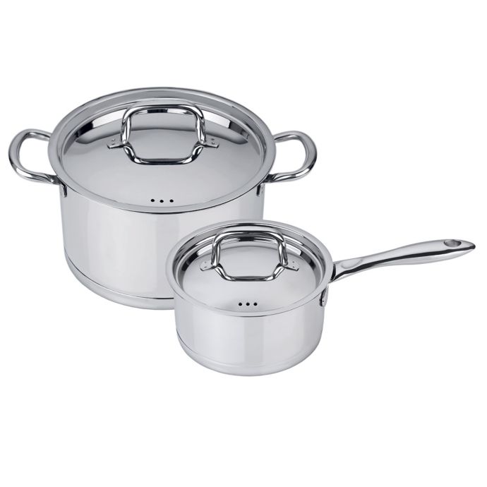 BergHOFF® Collect n Cook Stainless Steel 4Piece Cookware Set Bed