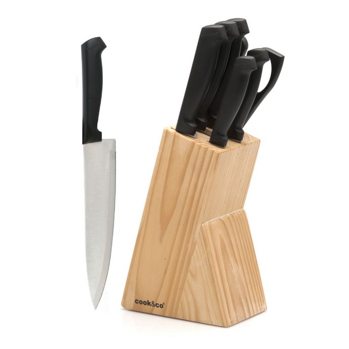 BergHOFF® CooknCo 7-Piece Knife Block Set | Bed Bath & Beyond