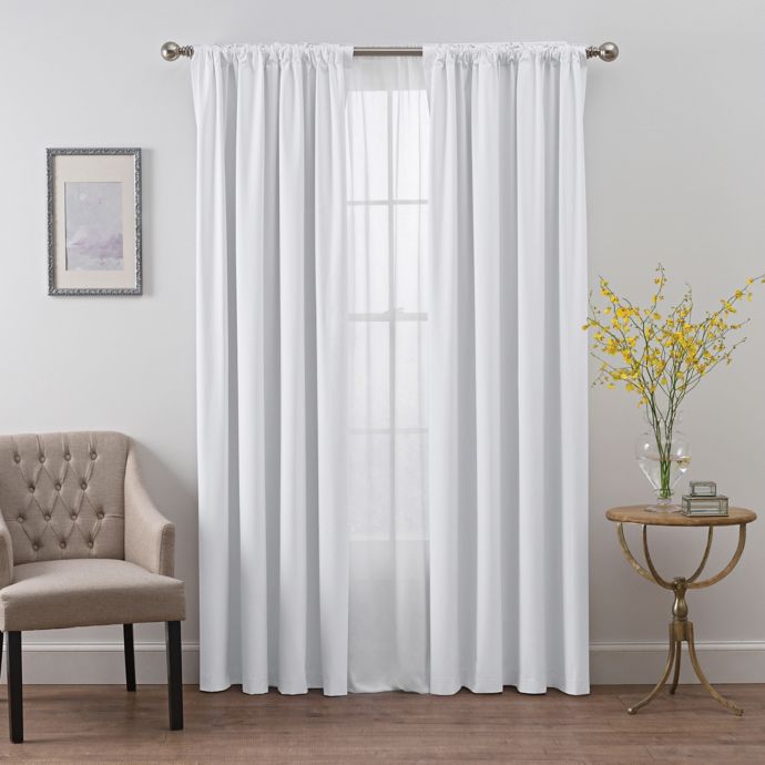 Buy SmartBlock™ 63-Inch Rod Pocket Room Darkening Window Curtain Panel