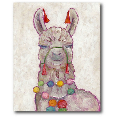 Courtside Market Festival Llama 16-Inch x 20-Inch Canvas Wall Art. View a larger version of this product image.