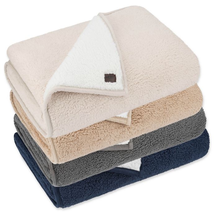 Buy UGG® Classic Sherpa Throw Blanket in Sesame from Bed Bath & Beyond