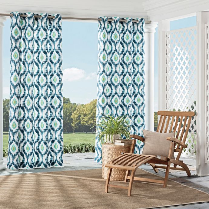 Parasol Barbados Grommet Top Indoor/Outdoor Window Curtain ...