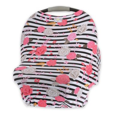 Itzy Ritzy&reg; Mom Boss&trade; Multi-Use Cover in Floral Stripe. View a larger version of this product image.
