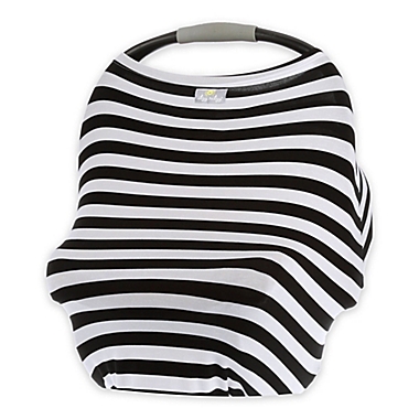 Itzy Ritzy&reg; Mom Boss&trade; Multi-Use Cover in Black and White Stripe. View a larger version of this product image.