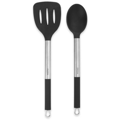 black silicone spatula
