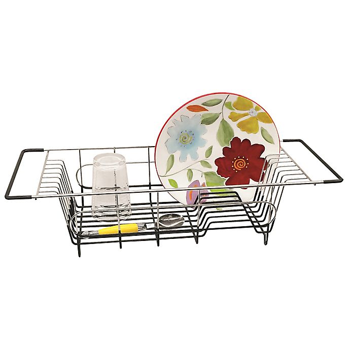 Stainless Steel Over The Sink Dish Drainer Bed Bath Beyond