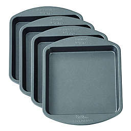 Wilton® Easy Layers! 4-Piece Nonstick 4-Inch Square Cake Pan Set